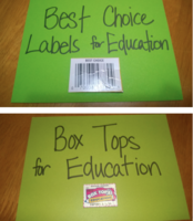 Labels for Box Tops