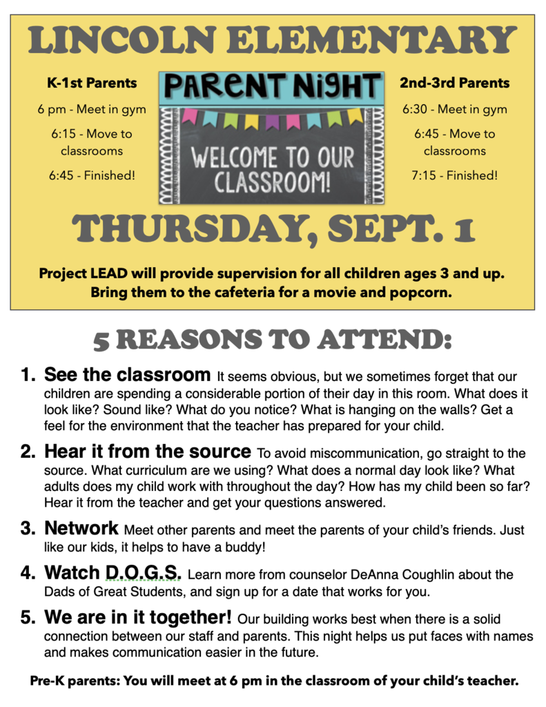 LES Parent Night