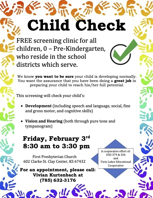 Child Check February 3rd
