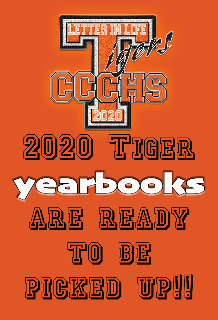 CCCHS 2020 Yearbooks are ready for pickup